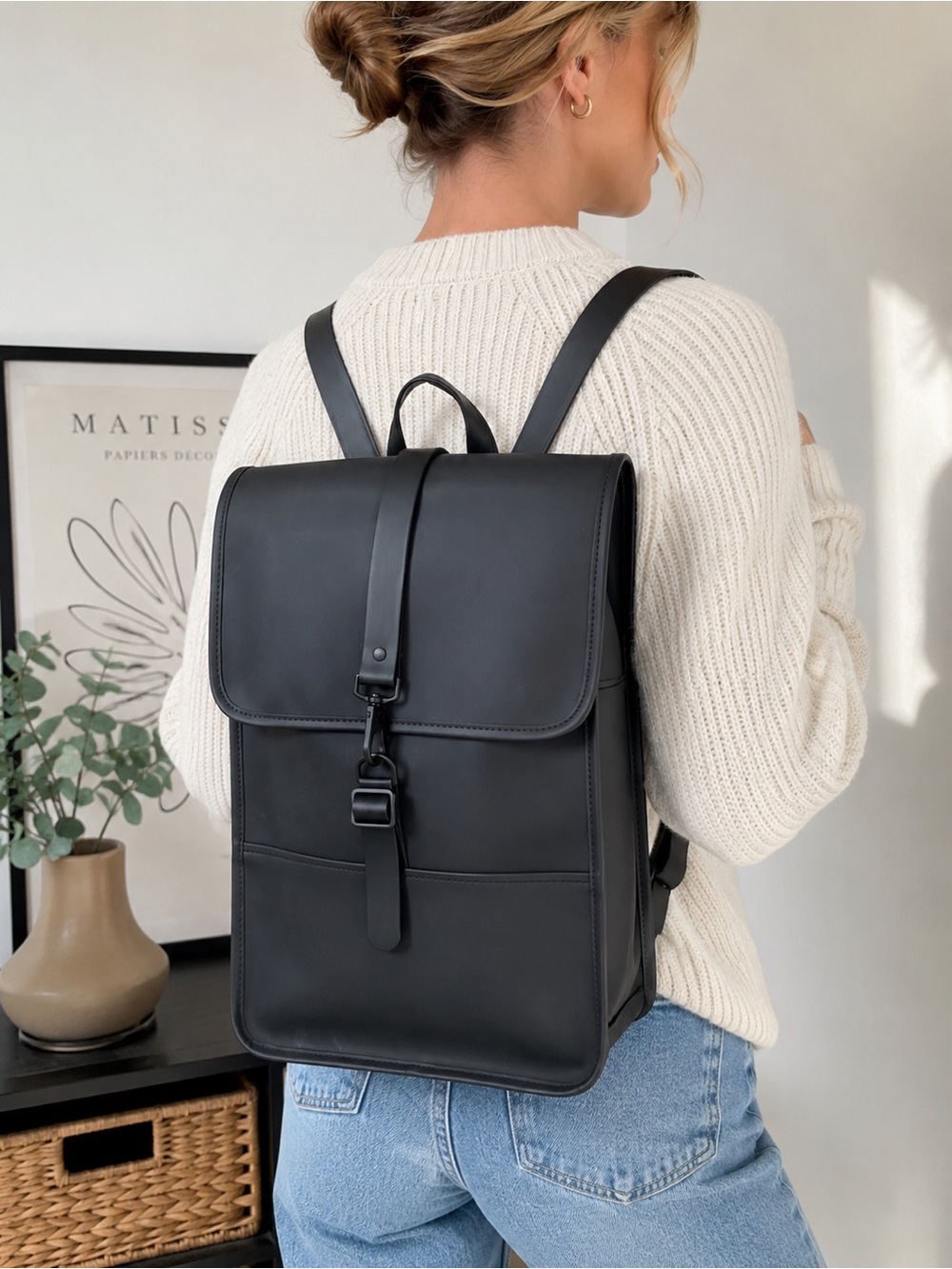 Rains Backpack Mini W3 Black NWT